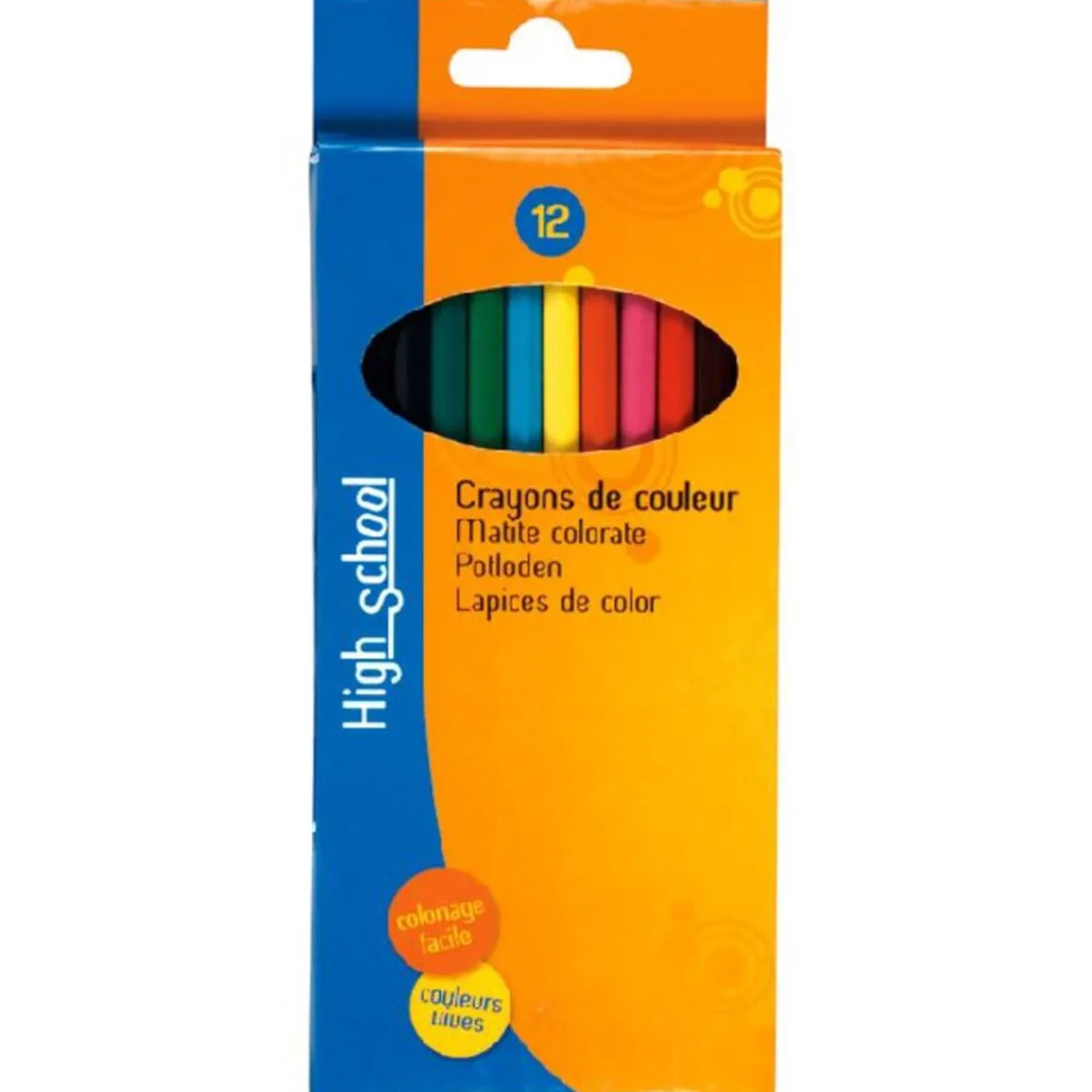 12 CRAYONS DE COULEUR