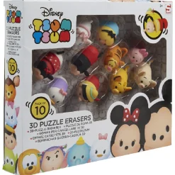 10 gommes figurines à assembler Disney TSUM TSUM