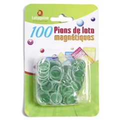 100 jetons de loto ronds