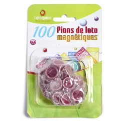 100 jetons de loto ronds