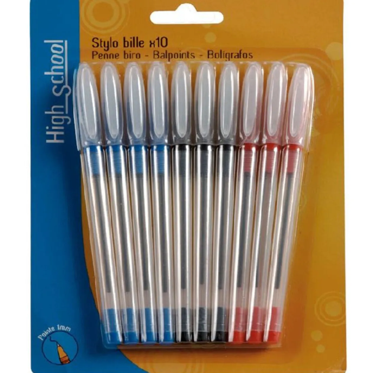 10 STYLOS BILLES