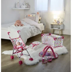 Accessoire pour poupon rose x10