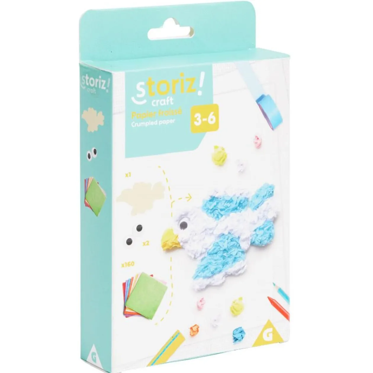 Activité créative papier froissé