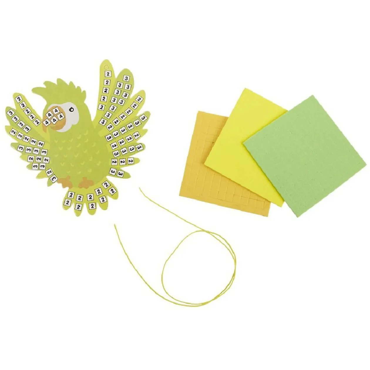 Activité mosaïque perroquet