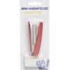 Agrafeuse mini avec agrafes x500 en 2 couleurs, rouge ou bleu