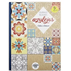 Album de coloriage adulte thérapeutique thème carreau de ciment 21x29cm