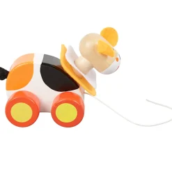 Animal à tirer en bois