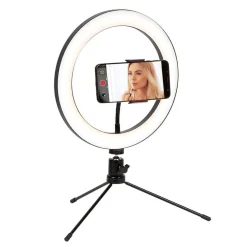 Anneau led avec support pour smartphone