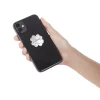 Anneau support téléphone adhésif rotatif forme fleur rose ou blanc