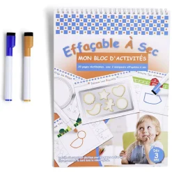 Ardoise d'actvités avec 2 feutres
