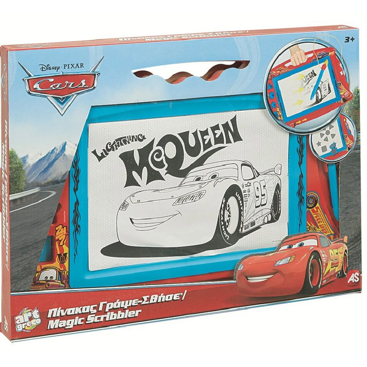 Ardoise magique Disney Cars Mc Queen bleue