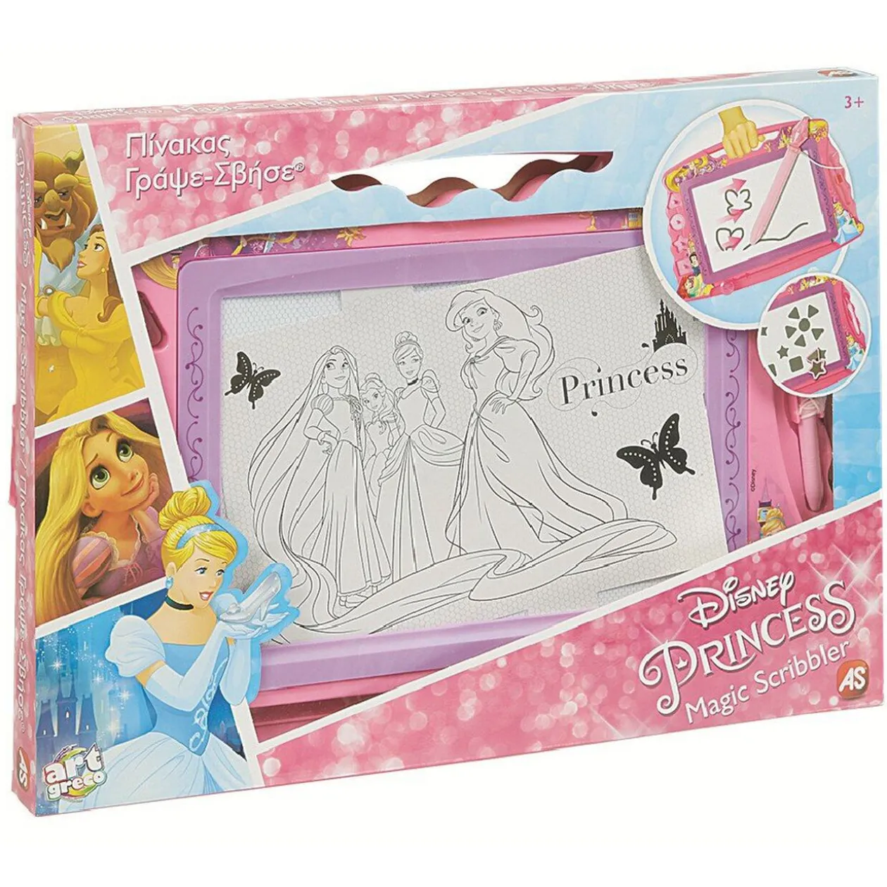 Ardoise magique Disney princesse rose