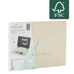 Ardoise Magnétique Ordinateur en bois