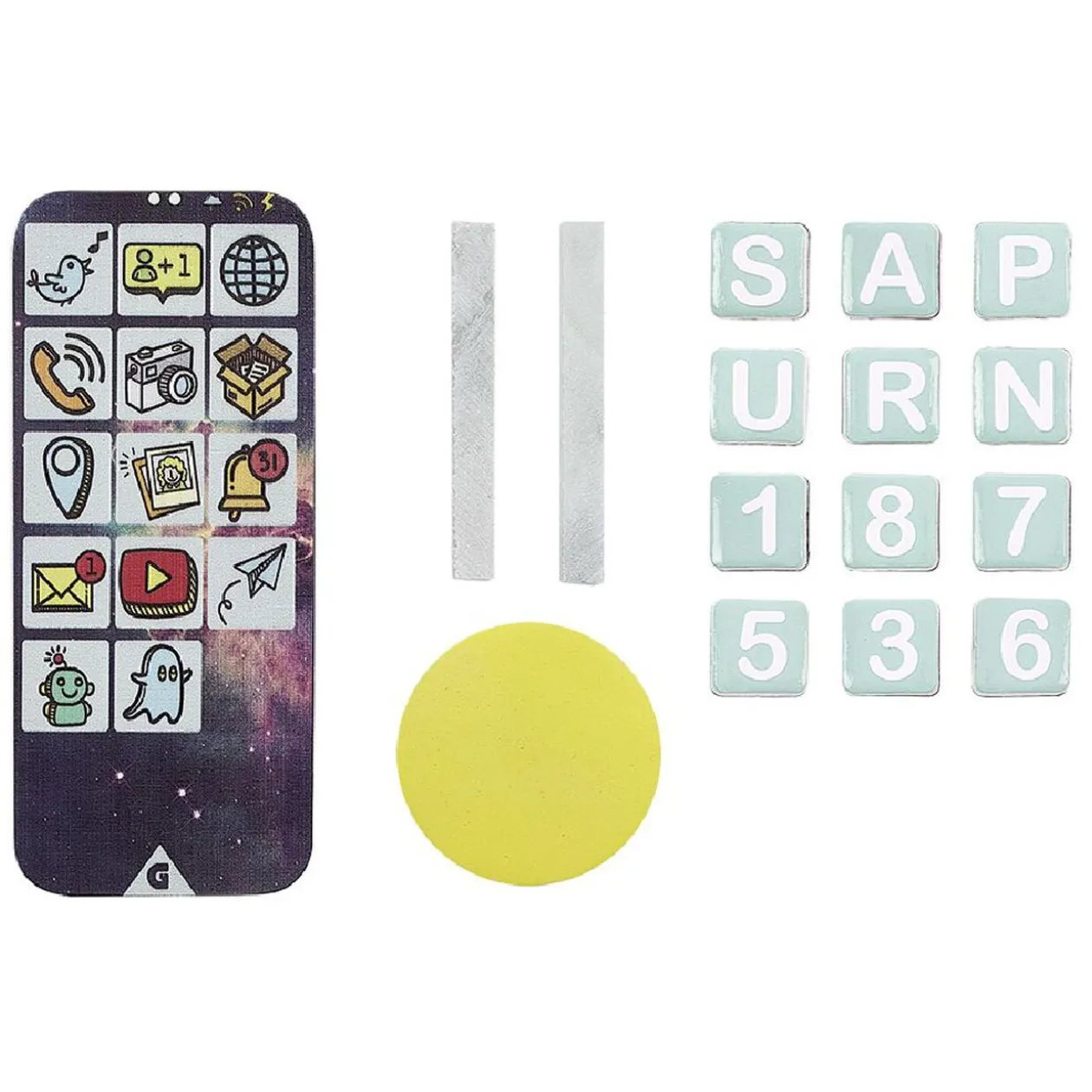 Ardoise Magnétique Ordinateur en bois