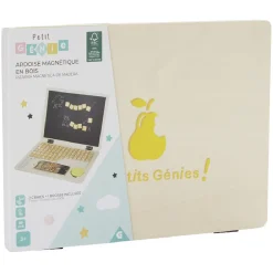 Ardoise Magnétique Ordinateur en bois