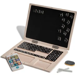 Ardoise Magnétique Pliable en bois style ordinateur