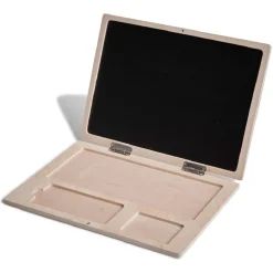 Ardoise Magnétique Pliable en bois style ordinateur