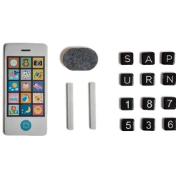 Ardoise Magnétique Pliable en bois style ordinateur