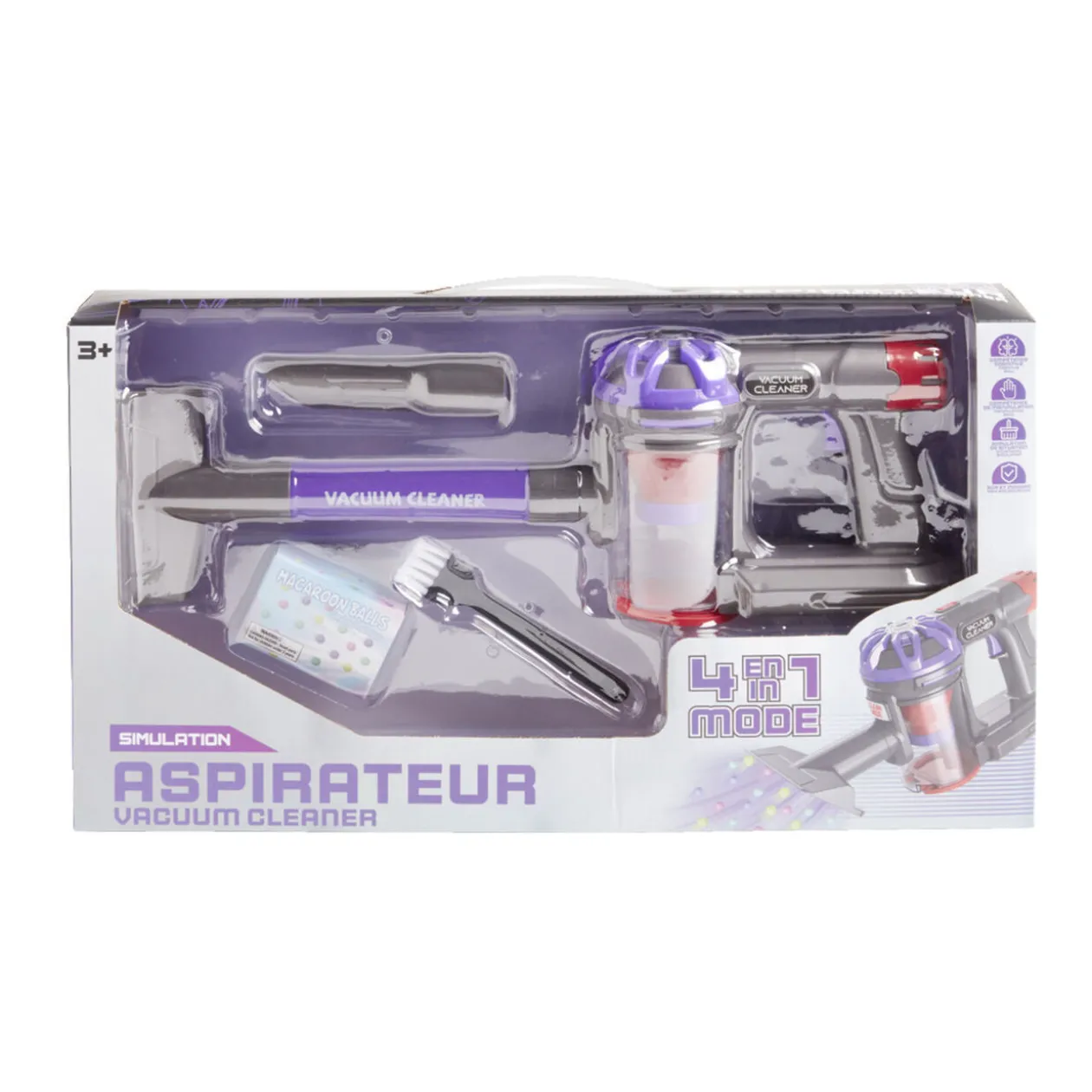 Aspirateur pour enfant 4en1 intéractif