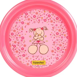 Assiette enfant plastique rose Fulanitos