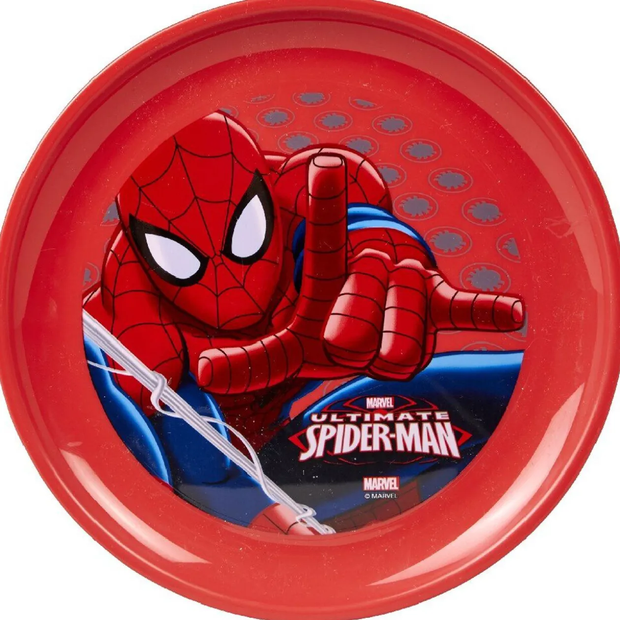 Assiette plate en plastique Spiderman