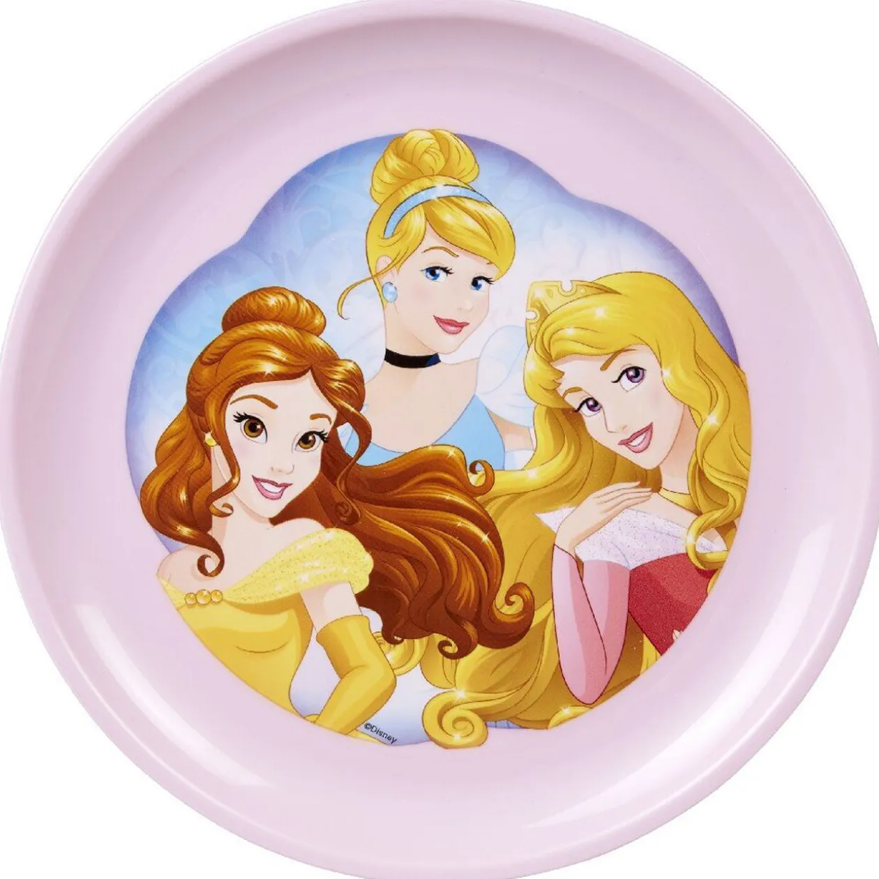 Assiette plate en plastique Princesse
