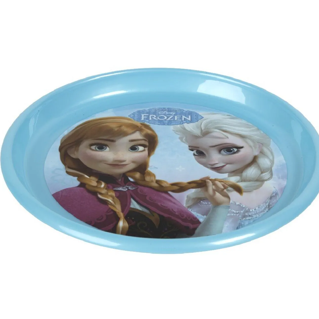 Assiette plate plastique Reine des neiges Disney