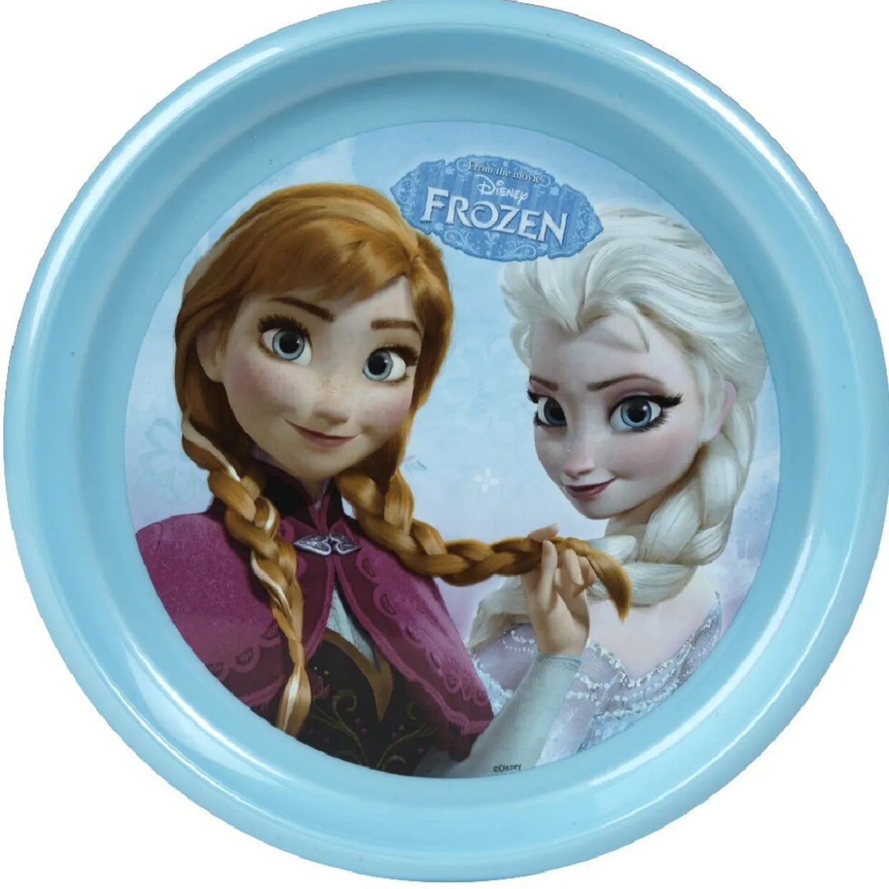 Assiette plate plastique Reine des neiges Disney
