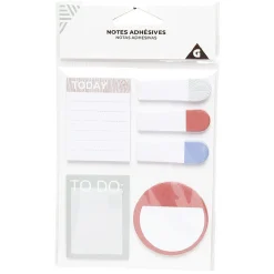 Assortiment bloc note 30 feuilles de papier x6