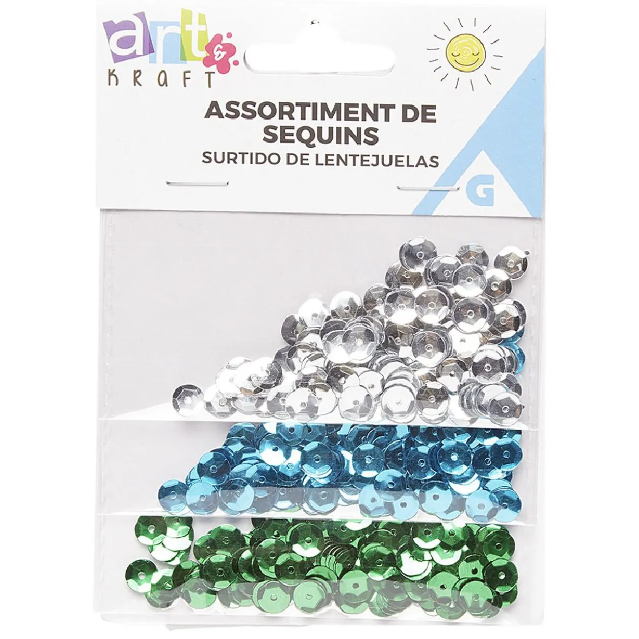 Assortiment de sequin 3x150 pièces