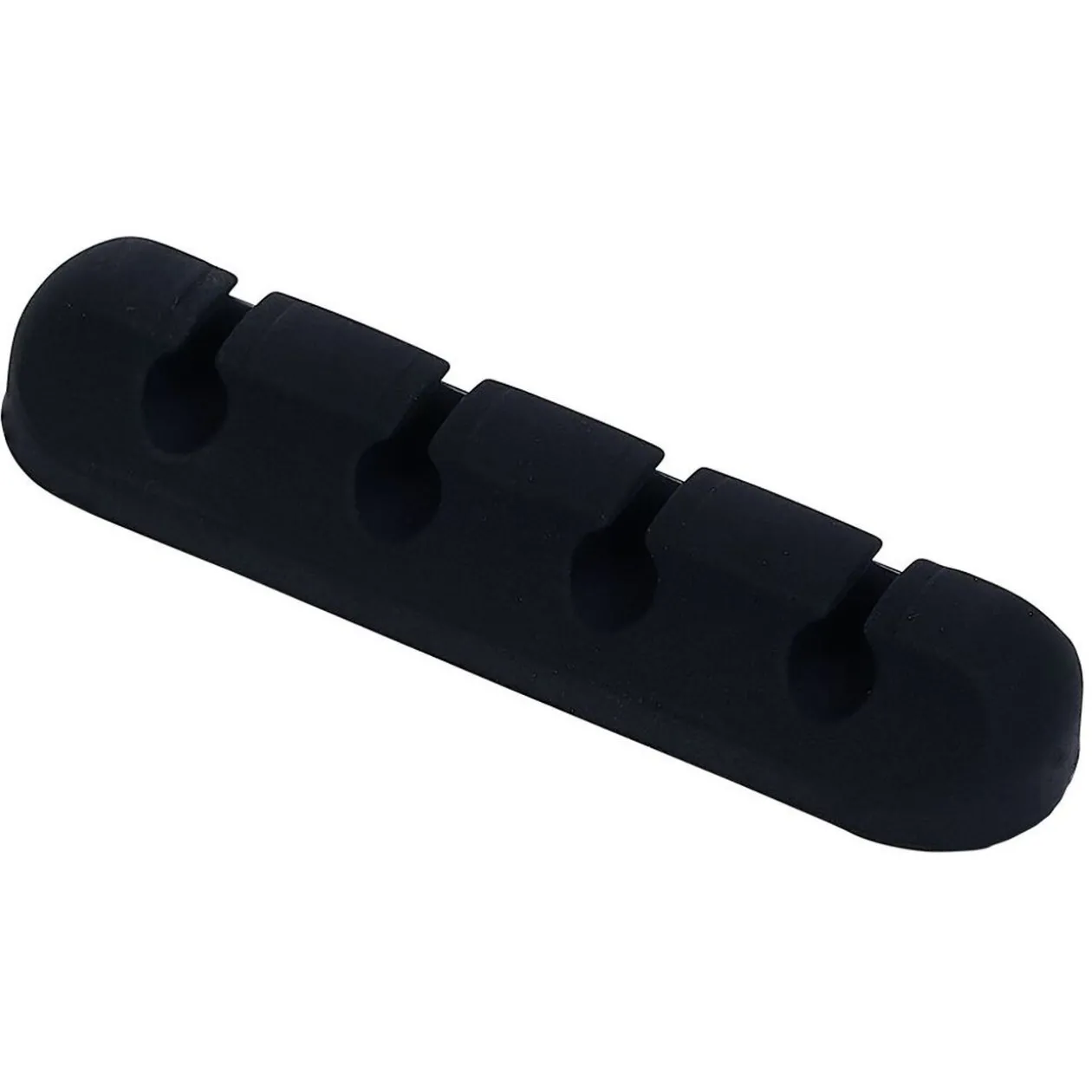 Attache câble adhésif 4 entrées noir ou blanc