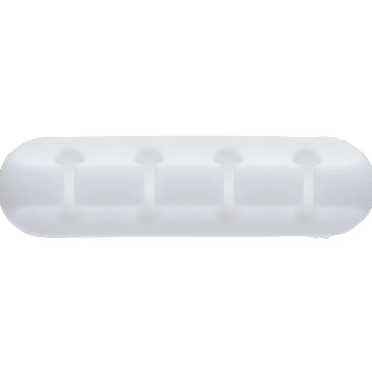 Attache câble adhésif 4 entrées noir ou blanc