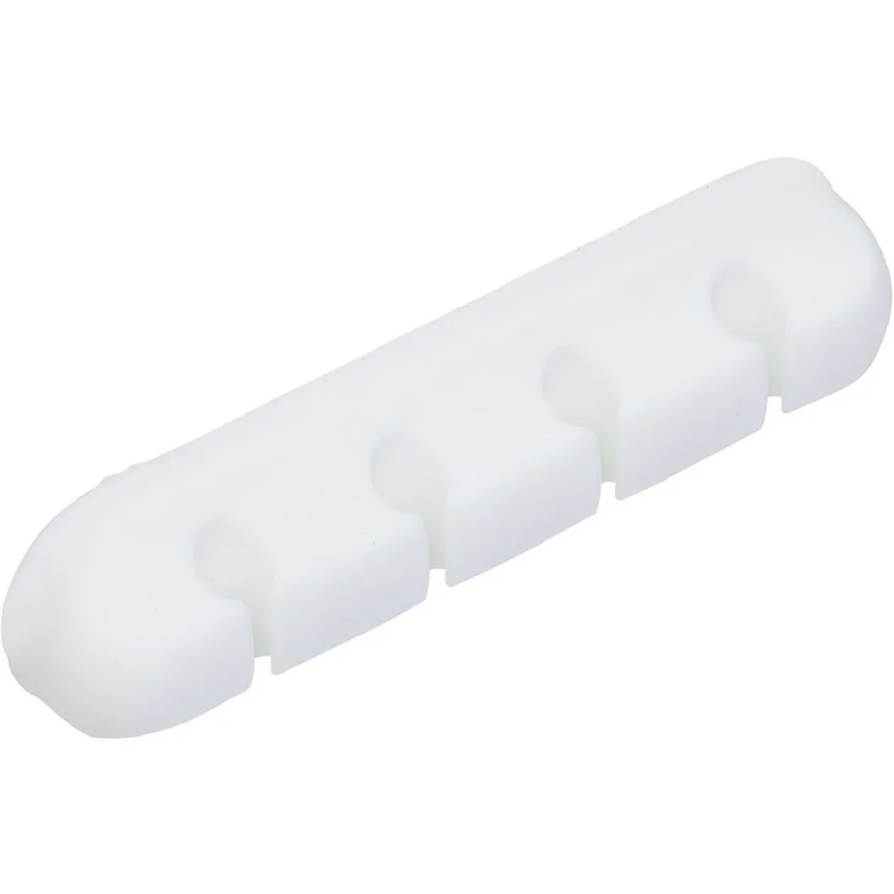 Attache câble adhésif 4 entrées noir ou blanc