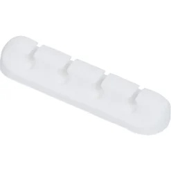 Attache câble adhésif 4 entrées noir ou blanc