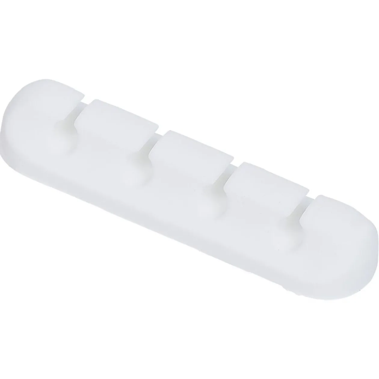 Attache câble adhésif 4 entrées noir ou blanc