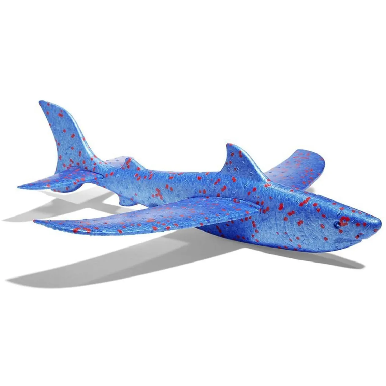 Avion planeur en mousse dragon ou requin 46x48x10cm