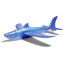 Avion planeur en mousse dragon ou requin 46x48x10cm