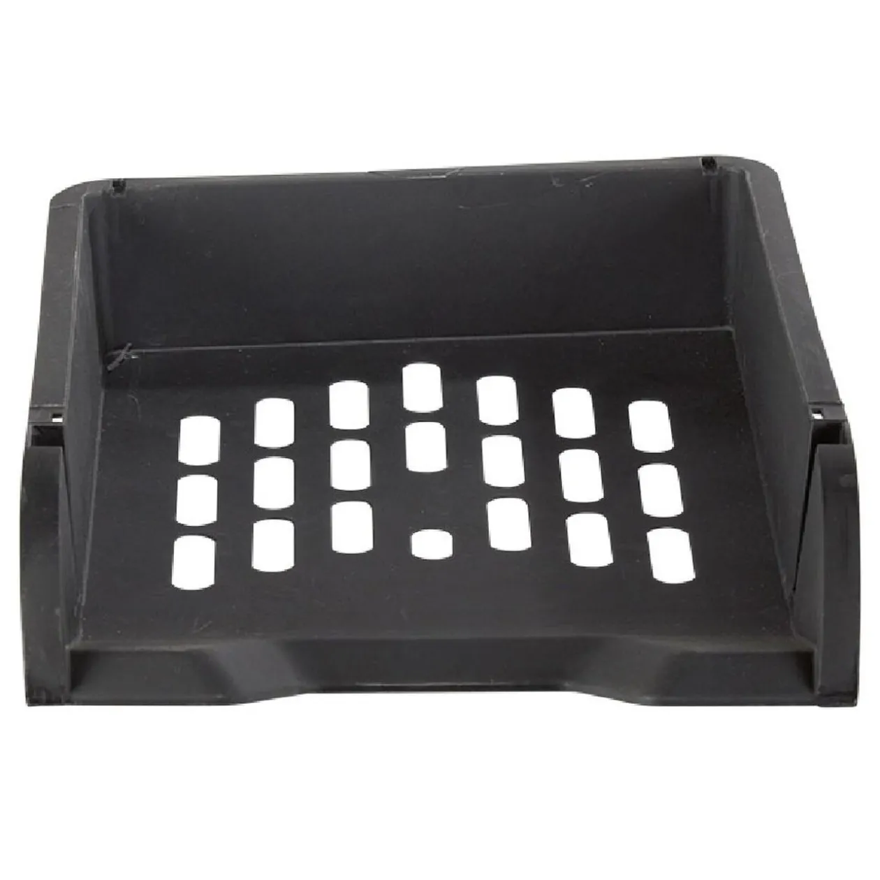 Bac à courrier empilable plastique noir