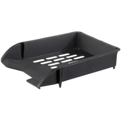 Bac à courrier empilable plastique noir