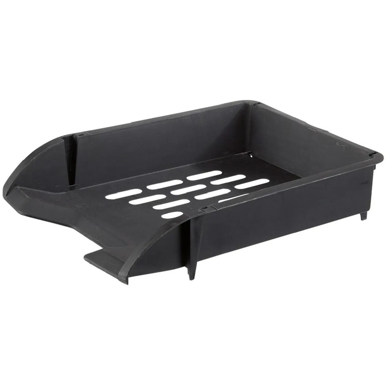 Bac à courrier empilable plastique noir