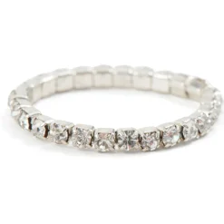 Bague élastique imit.cristal