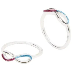 Bague métal infini x2