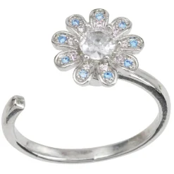 Bague spinner multicolore