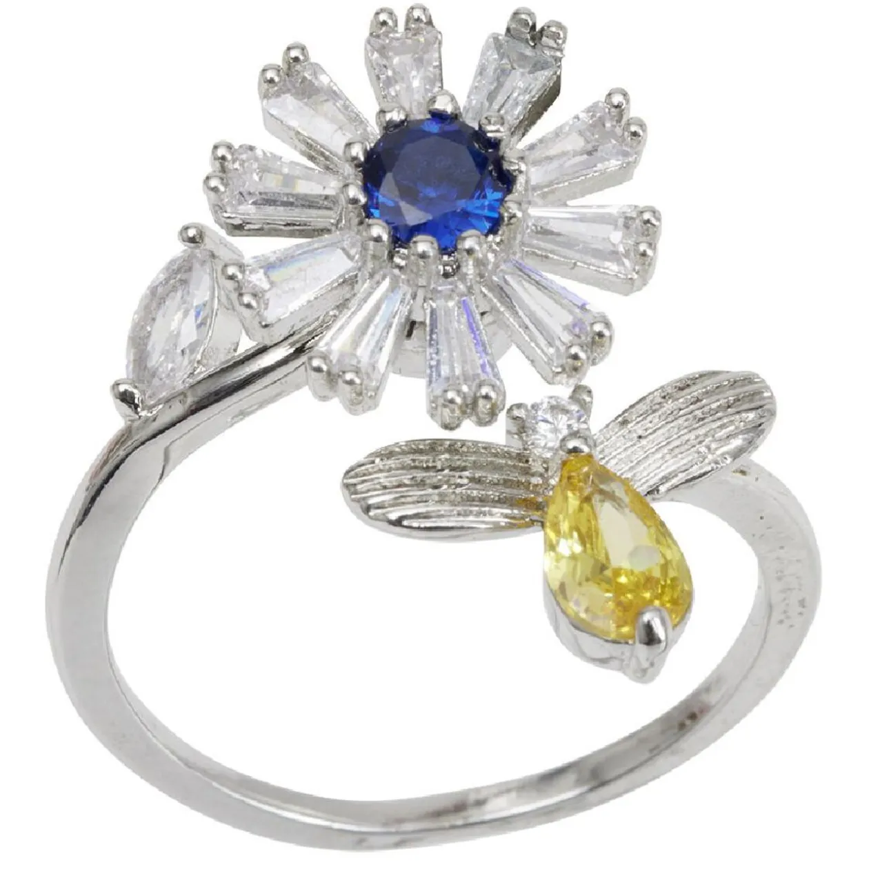 Bague spinner multicolore