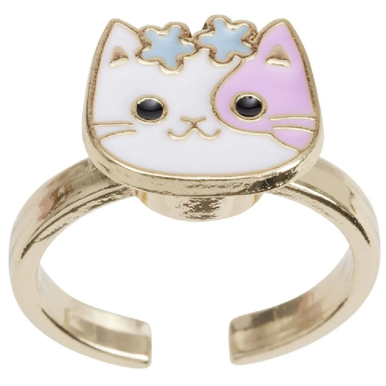 Bague spinner multicolore