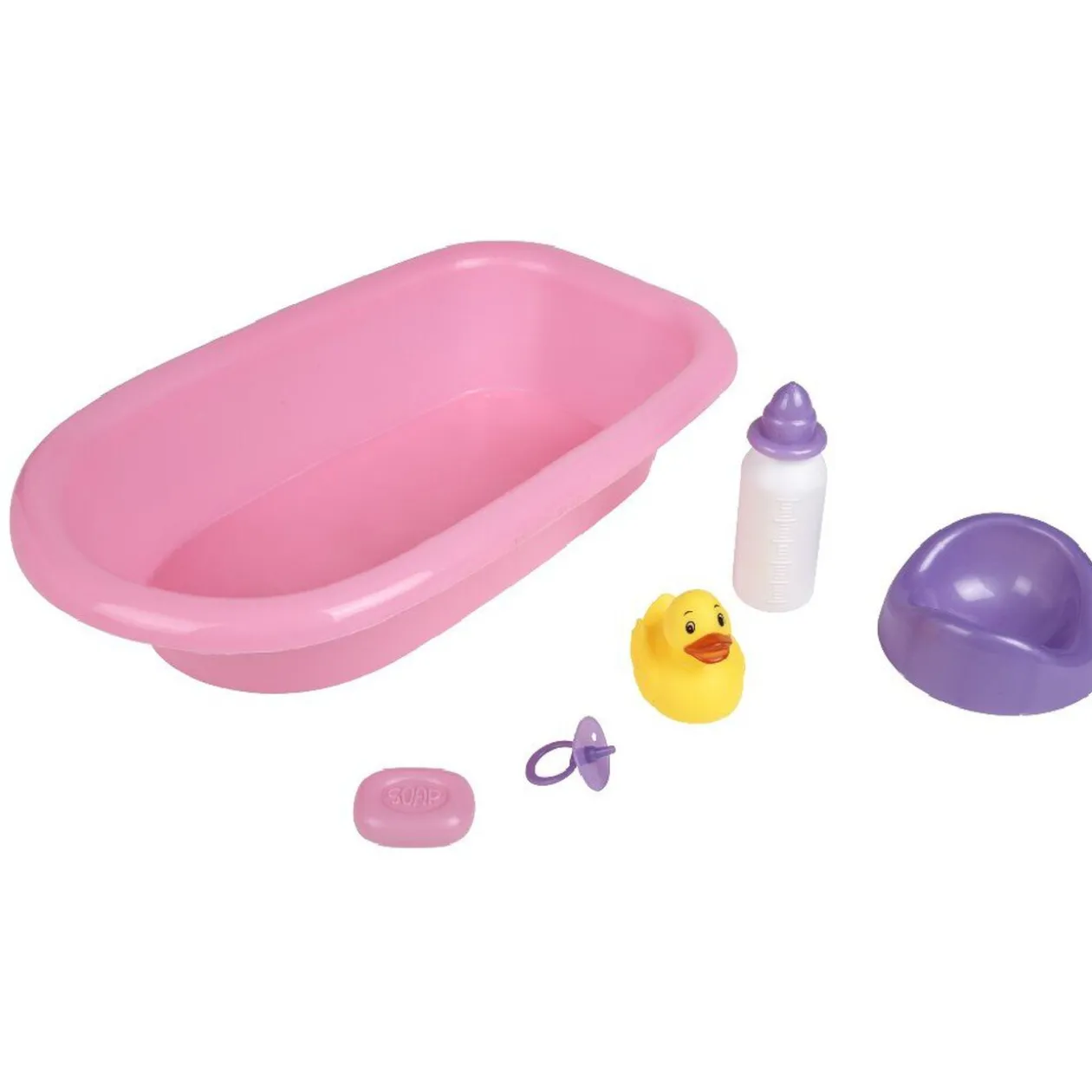 Baignoire et accessoires pour poupon