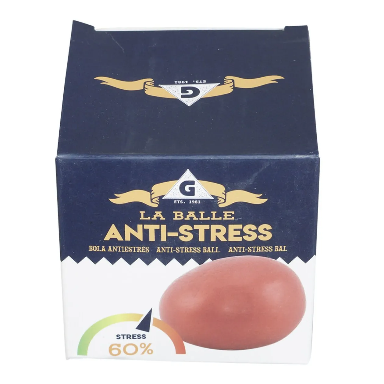 Balle anti stress rouge Ø7cm