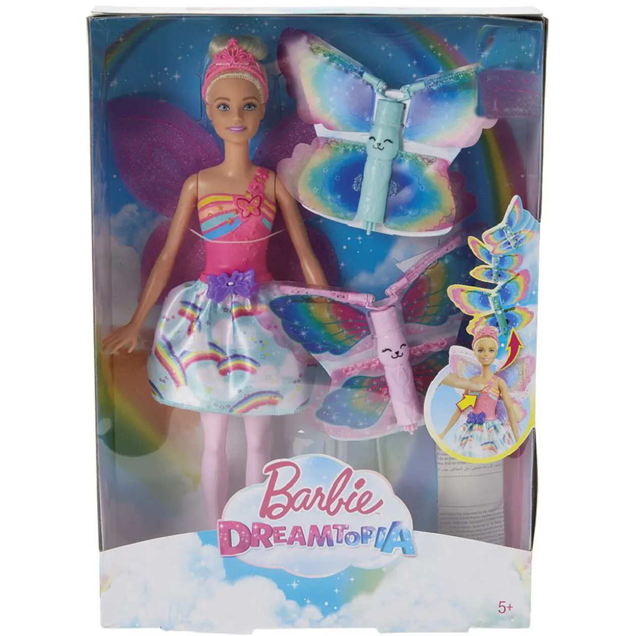 Barbie volante Dreamtopia fée papillon