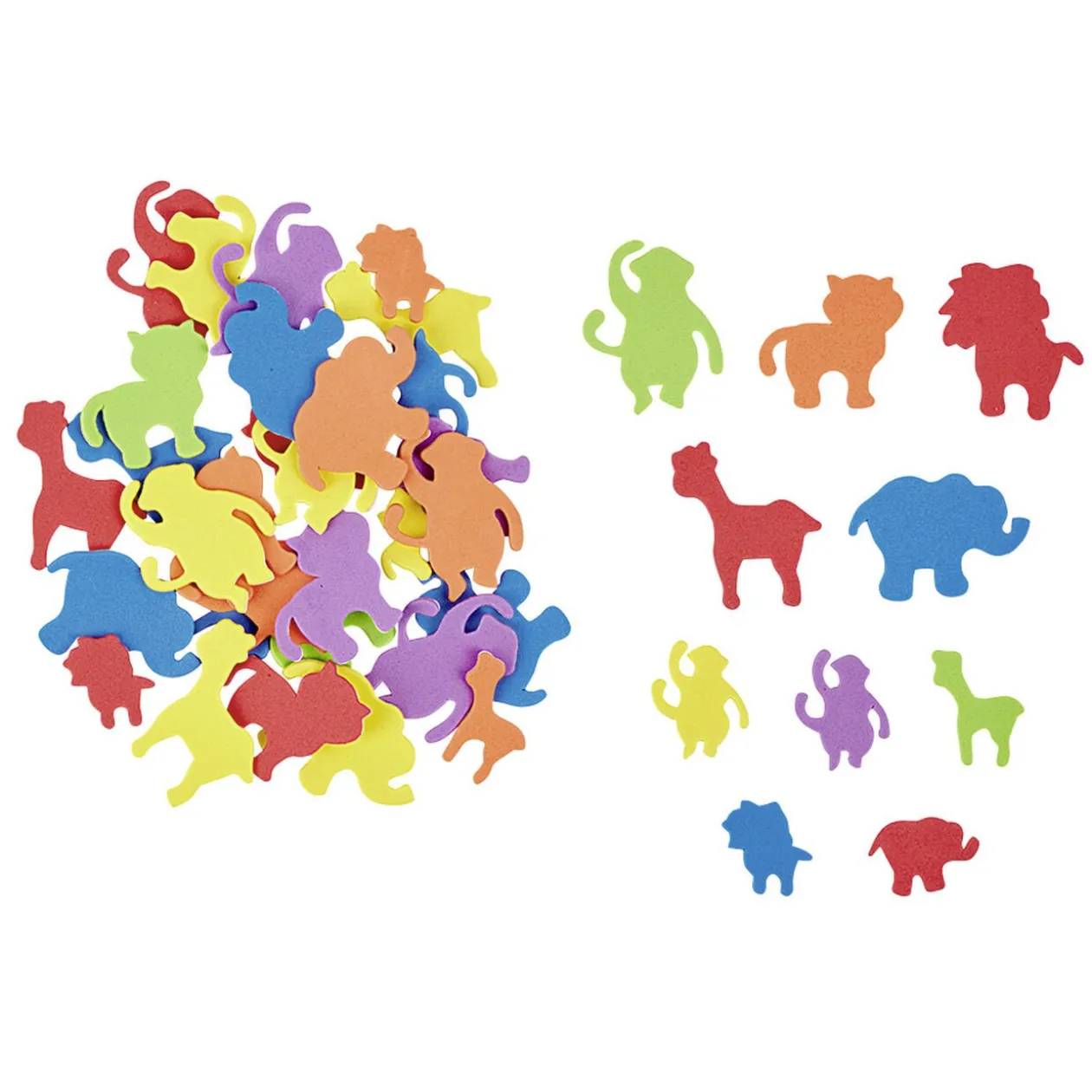 Baril Créatif animaux en mousse 216 pièces