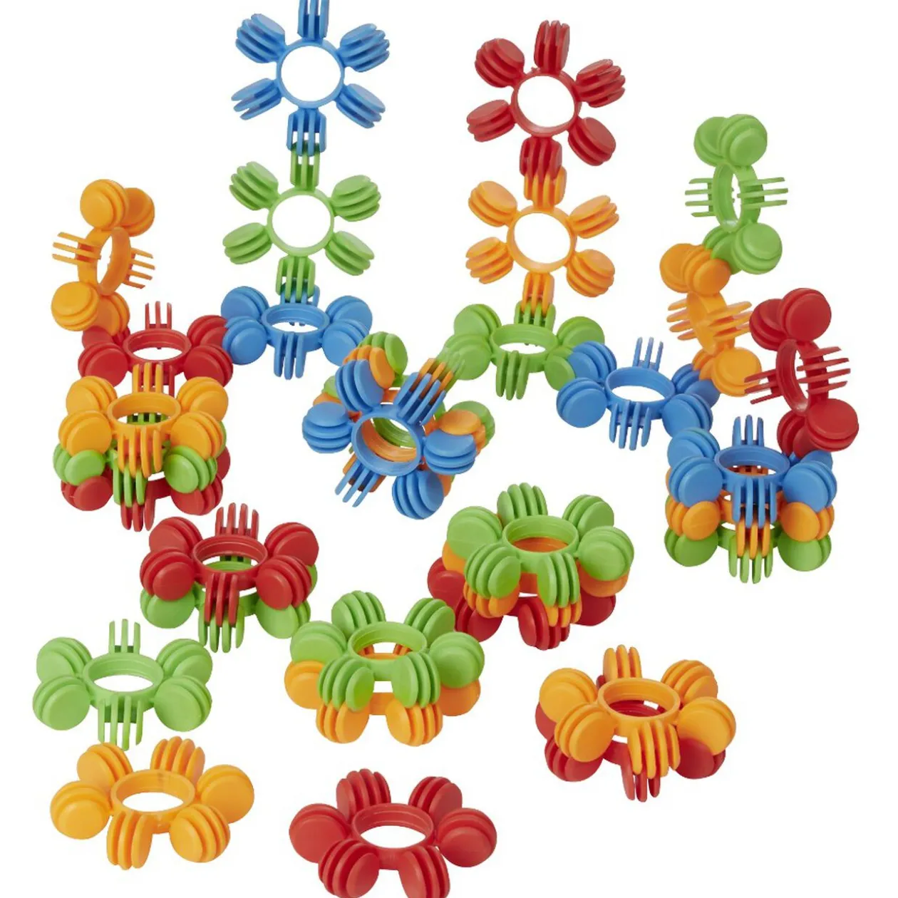 Baril créatif blocs de construction forme fleur 30 pièces